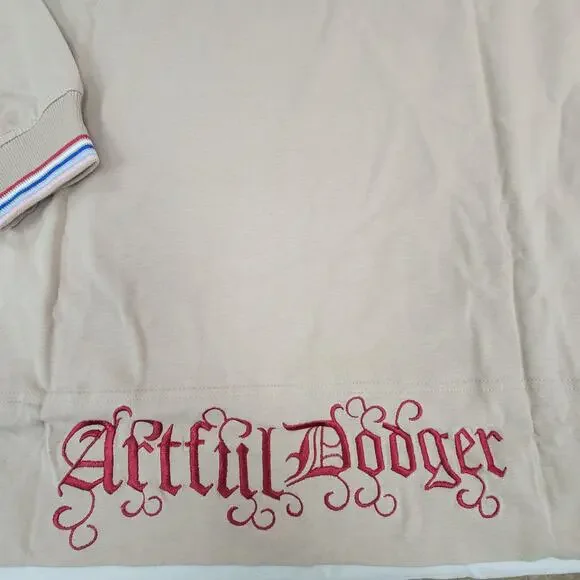 Artful Dodger Graphic Polo Shirt 3XL Brown Embroidered NWT Vintage - Picture 5 of 7